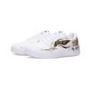 Li Ning Slip Resistant Cushioning Abrasion Resistant Low Top Skateboard Shoes Unisex White Black Gold AGCS419-1(Team303-)