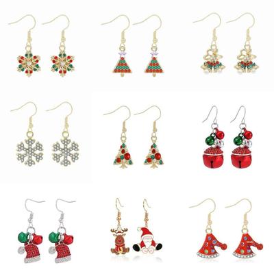 European-American Trend: Snowflake Pendant Earrings - Stylish Autumn/Winter Design