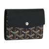 Saint-Gabriel Tri-Fold Design Snap Closure Canvas And Calfskin Wallet Unisex Wallet Black STGABRPMLTY-01CL01P