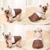 Winter Autumn Dog Hoodies Clothes Windproof Soft Padded Vest Jacket for Small Medium Dogs Cats Pug Yorkshire Puppy Button Outfit