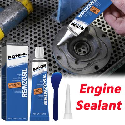 50ml Mastic Moteur Super Haute Température Voiture Silicone RTV Noir Mastic de Joint d'Étancheité Colle Auto Remplisseur de Joint d'Étancheité pour Fissures Moteur Ensemble