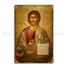 Jesus Christ Metal Plaque Poster Religious Wall Mural Gospel Sign for Living Room Decor