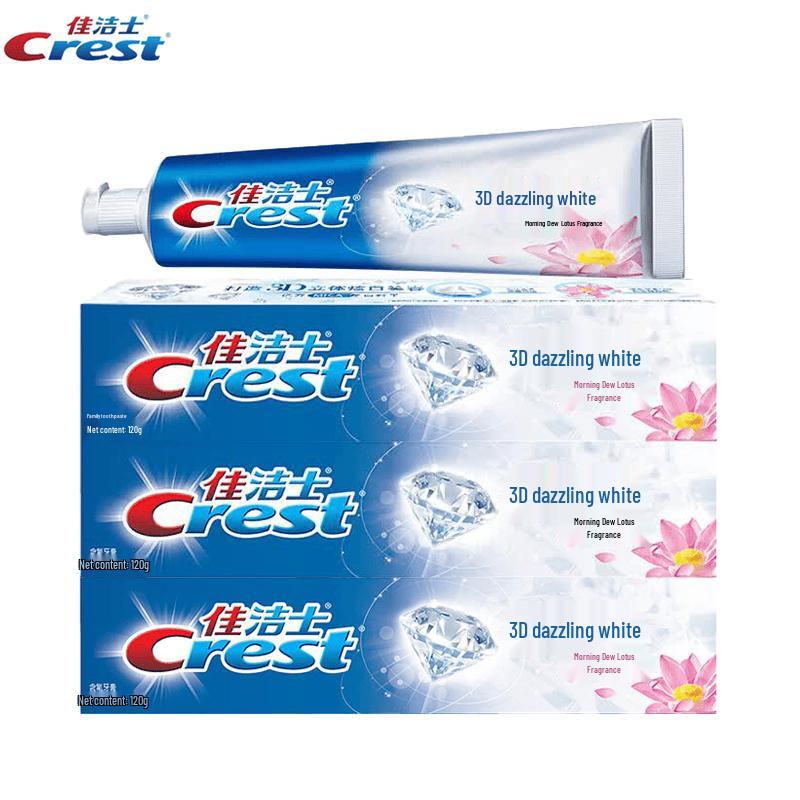 Crest 3D White Morning Dew Lotus Fragrance Toothpaste