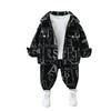 Boys' Handsome Trendy Cotton Workwear Set - Autumn Two-Piece for Small and Medium Kids