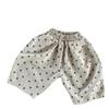 Polka Dot Cotton Linen Shorts - Summer 2025 Kids' Loose Fit, Comfortable Korean Style Wide-Leg Pants for Toddlers