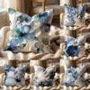 Painted Blue Print Creative Cushion Cover Multi-Scene Pillow Cover for Home & Car - Reversible, Soft & Durable for Daily Use