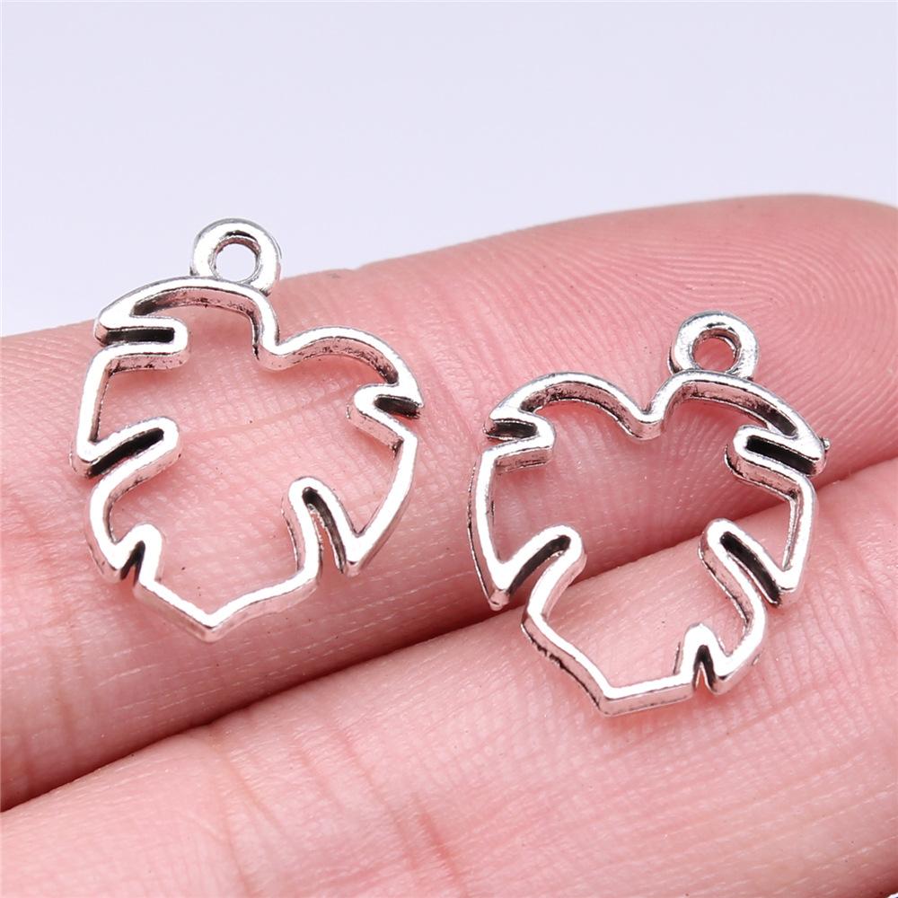 20pcs Plant Tree Leaf Charms DIY Retro Jewelry Bracelet Necklace Charms Pendant For Jewelry Making