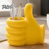 Desktop Accessory for Office 3D Printed Thumbs‑Up Pen Holder, Funny Gesture Shaped Desk Organizer, Creative Large Capacity Organizer Pencil