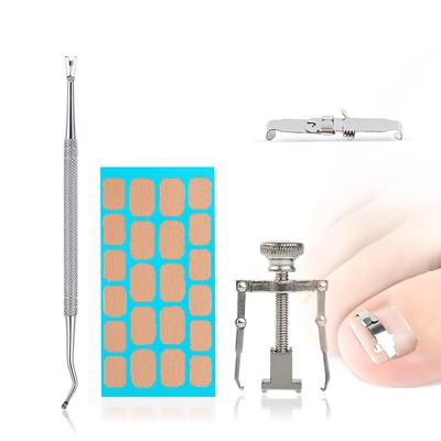 Ajuste de Uñas Clip de Acero Inoxidable Crecimiento Interno Herramienta para Uñas Encarnadas Inserción para Pie Estiramiento Dedos Órtesis