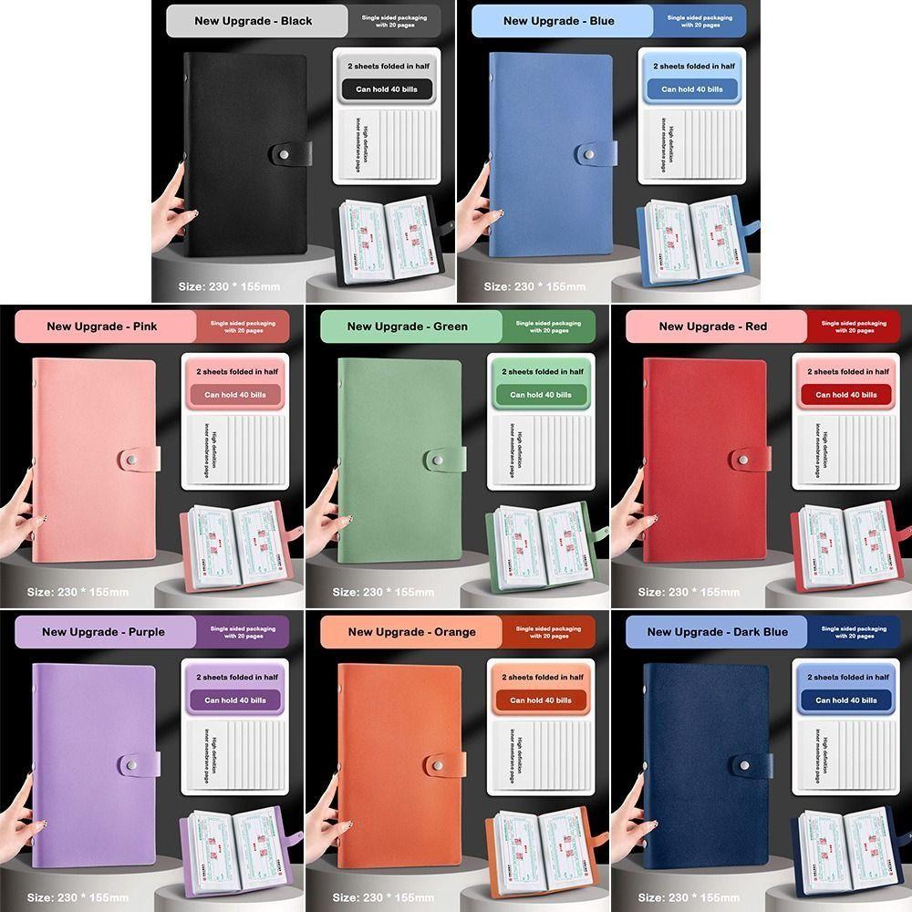 PU Cash Deposit Book 20Sheets Budget Binder Funny Storage Book  Children