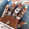 Retro Floral Carved Multi-Piece Stacking Ring Set