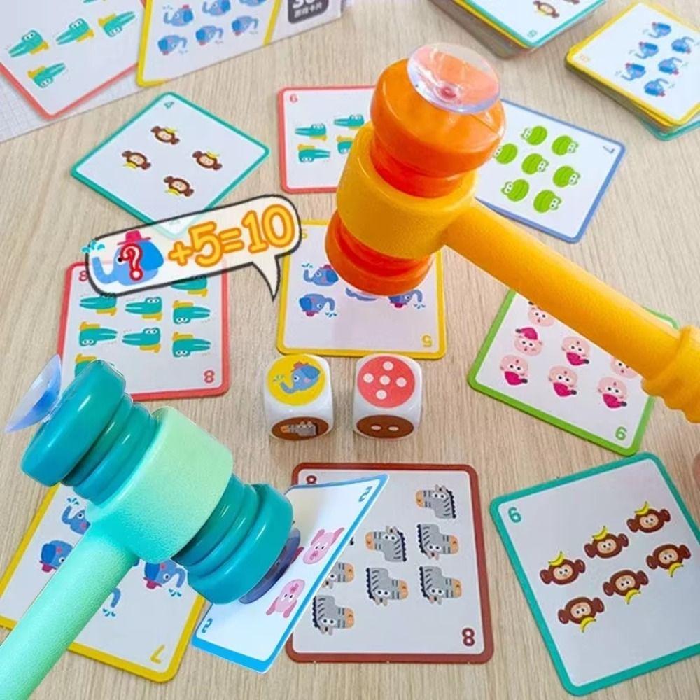Sucker Hammer Picture Cards Sucker Hammer Knock Suction Table Party Game Children Gift