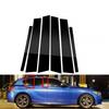 6Pcs For BMW 1-Series F20 2012 2013 2004-2016 Car Glossy Black Window Door Column BC Pillar Post Cover Trim Stickers Accessories