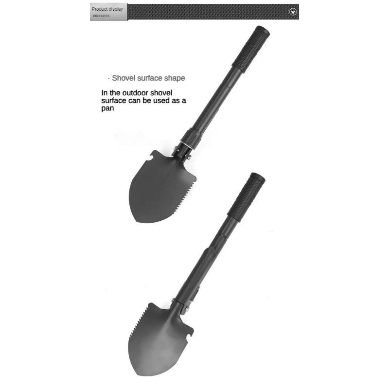 Venkovní ženijní lopata Multifunkční vozidlo vojenská lopata, lopata Přenosná skládací rybářská malá lopata Ordinační lopata