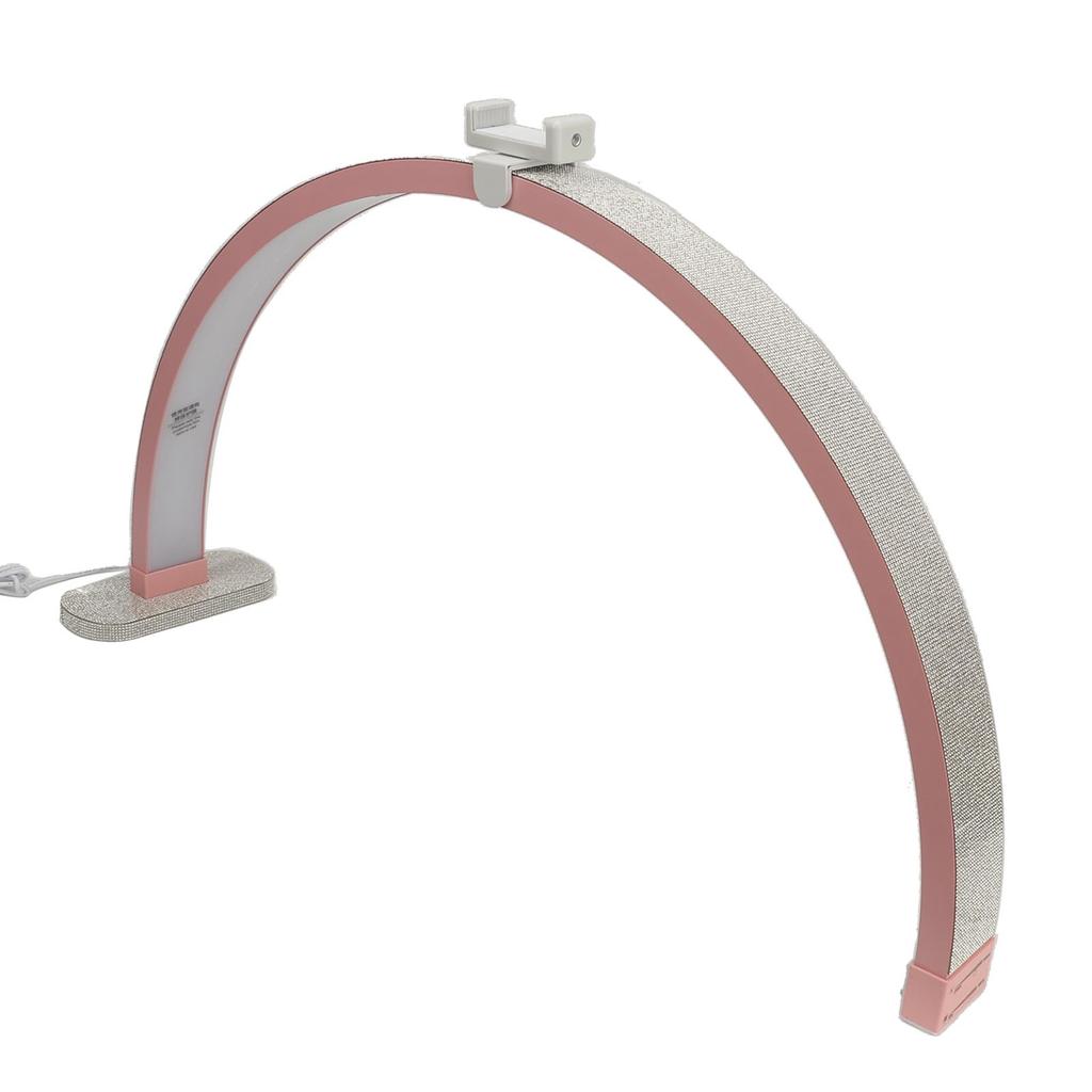 Half Moon Nail Desk Lamp 27 Inch 40W 2000LM 3200K to 5600K Half Moon Beauty Light for Lash Extension Skincare