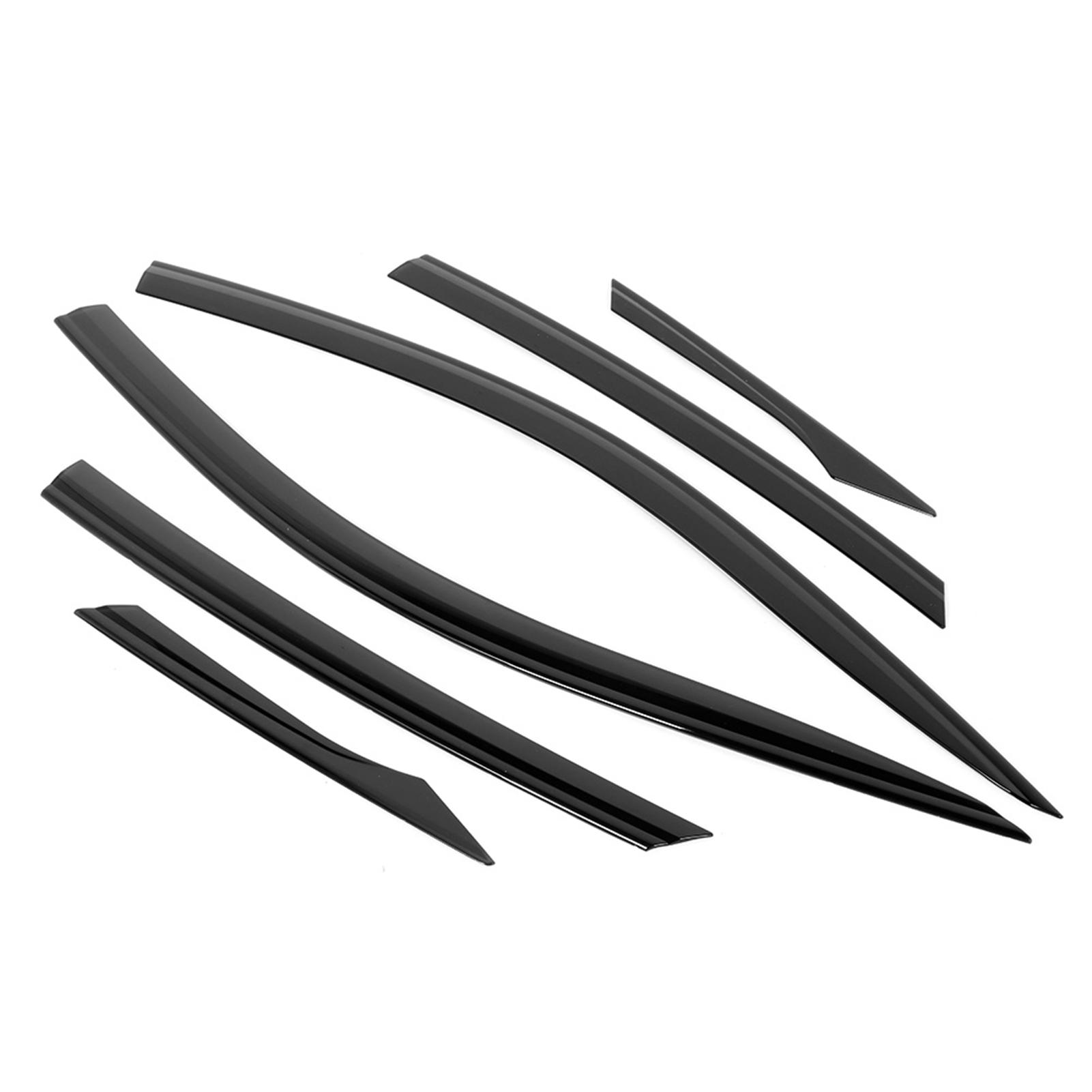 

6 шт. Черный дефлектор солнцезащитного козырька на окно, подходит для Honda Civic 2016ON