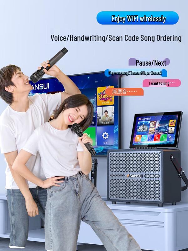 SANSUI Q53 Home KTV Audio System CN Plug (adapter Included)