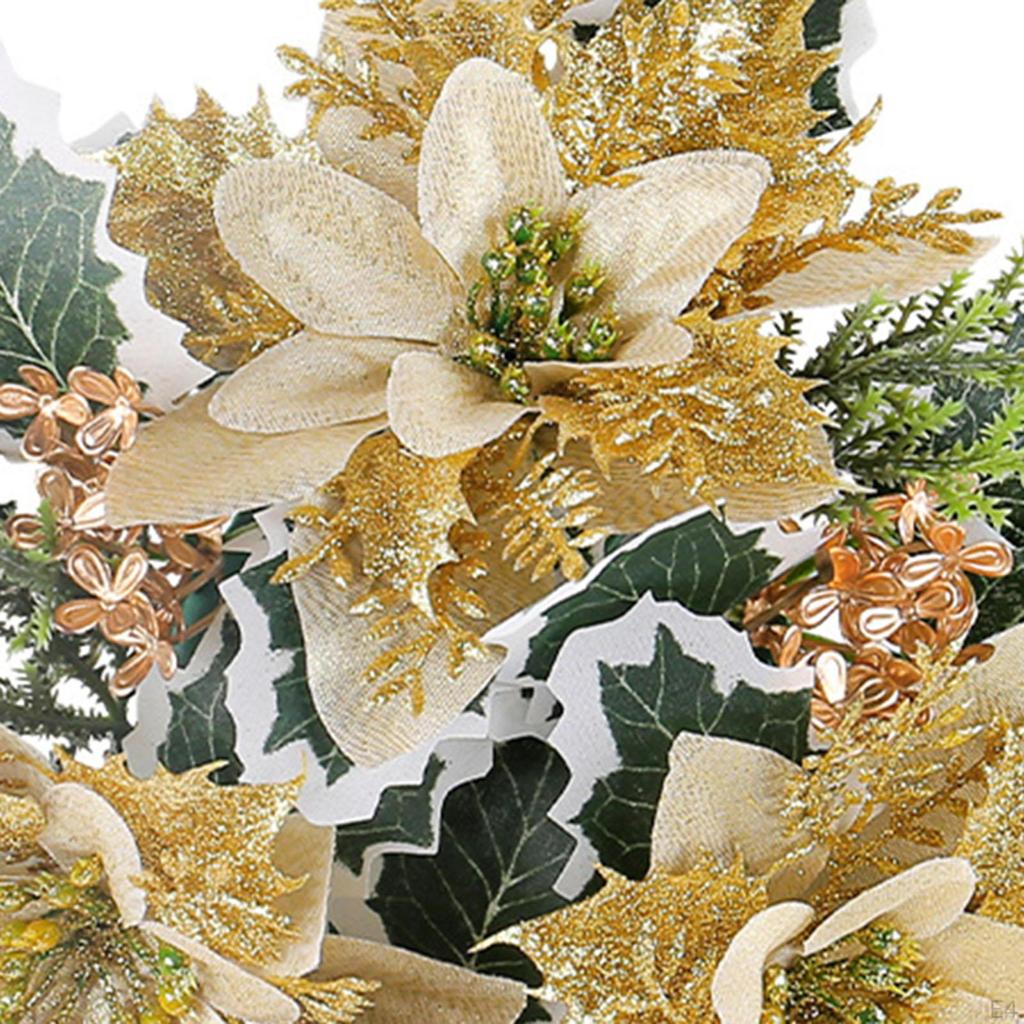 Arreglo de Velas para Navidad, Centros de Mesa de Corona Decorativa