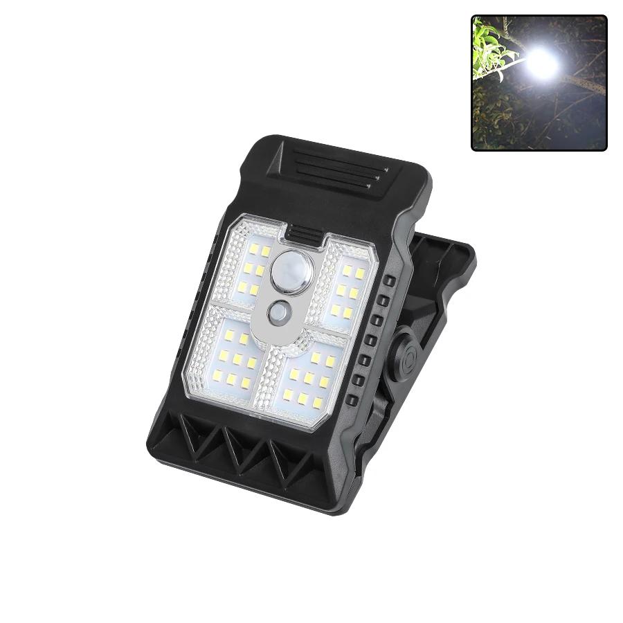 

Clip Sensor Solar Light Super Bright Lighting USB Charging Outdoor Lamp Plant lighting for Camping Patio Yard Summer Garden Deco 1PC