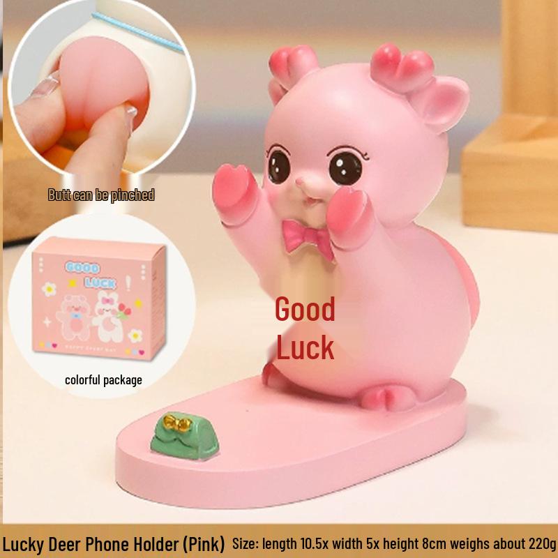 Adorable Cat Phone Holder for Office Desk - Stable Desktop Decoration Ornament