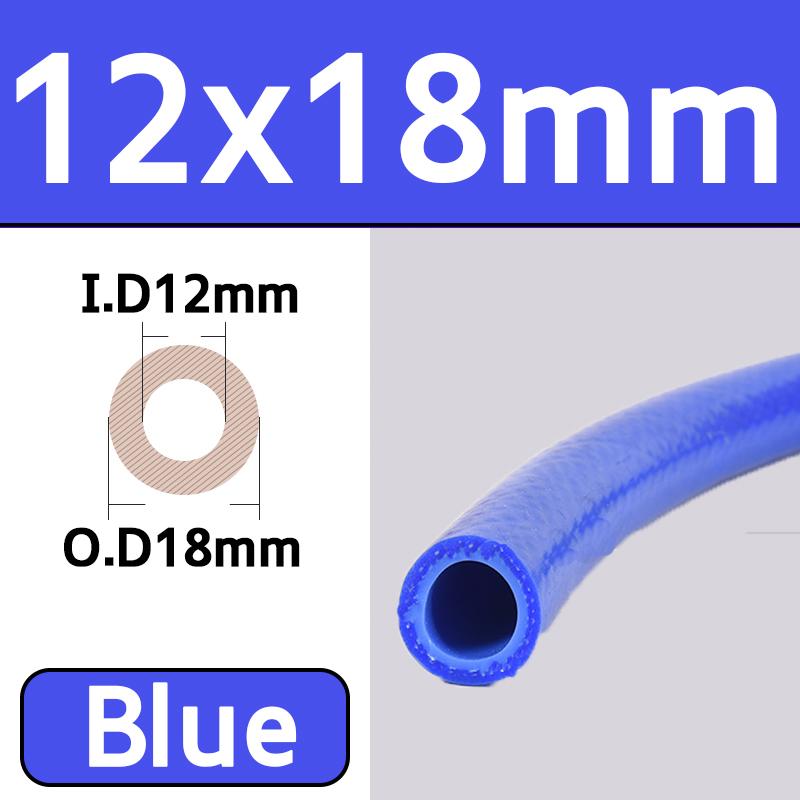 1M 6/8/10/12mm Silicone Hose Automobile Heater Water Pipe Engine High Temperature Vacuum Pipe Double Layer Interwoven Wire Hose