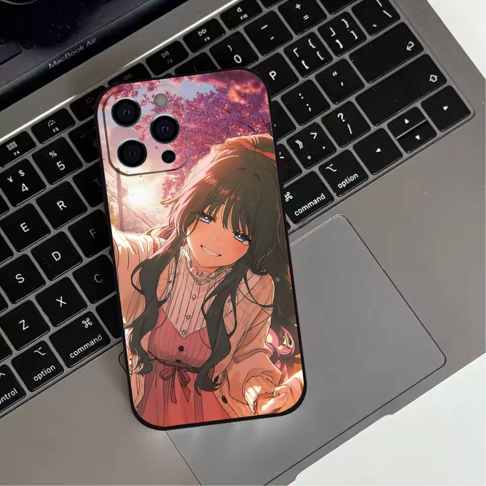 ANIME Kaoruko W-Waguri  Phone Case For iPhone 17,16,15,14,13,12,11 Plus,Pro Max,XS,Soft Silicone Black Cover