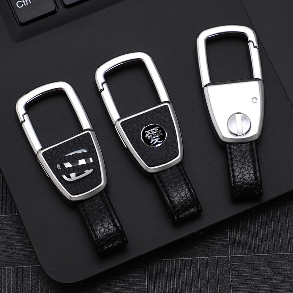 Key car key genuine leather durable metal key metal car prevents car keys from being suitable for Mitsubishi [EZRA] holder, holder, key, case,