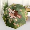 1pc Cow Daisy Automatic Open/Close Umbrella with One Touch Button,, Windproof Design   Lightweight Portable Umbrella for Women & Men6083