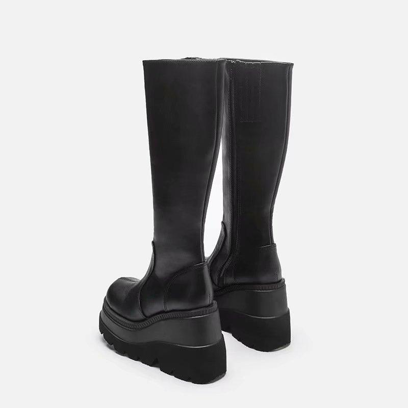 Botas de plataforma de estilo gótico para mujer Botas de jinete Botas súper  altas de tacón redondo de dedo deldo del día Botas altas comprar a buen  precio — entrega gratuita, reseñas