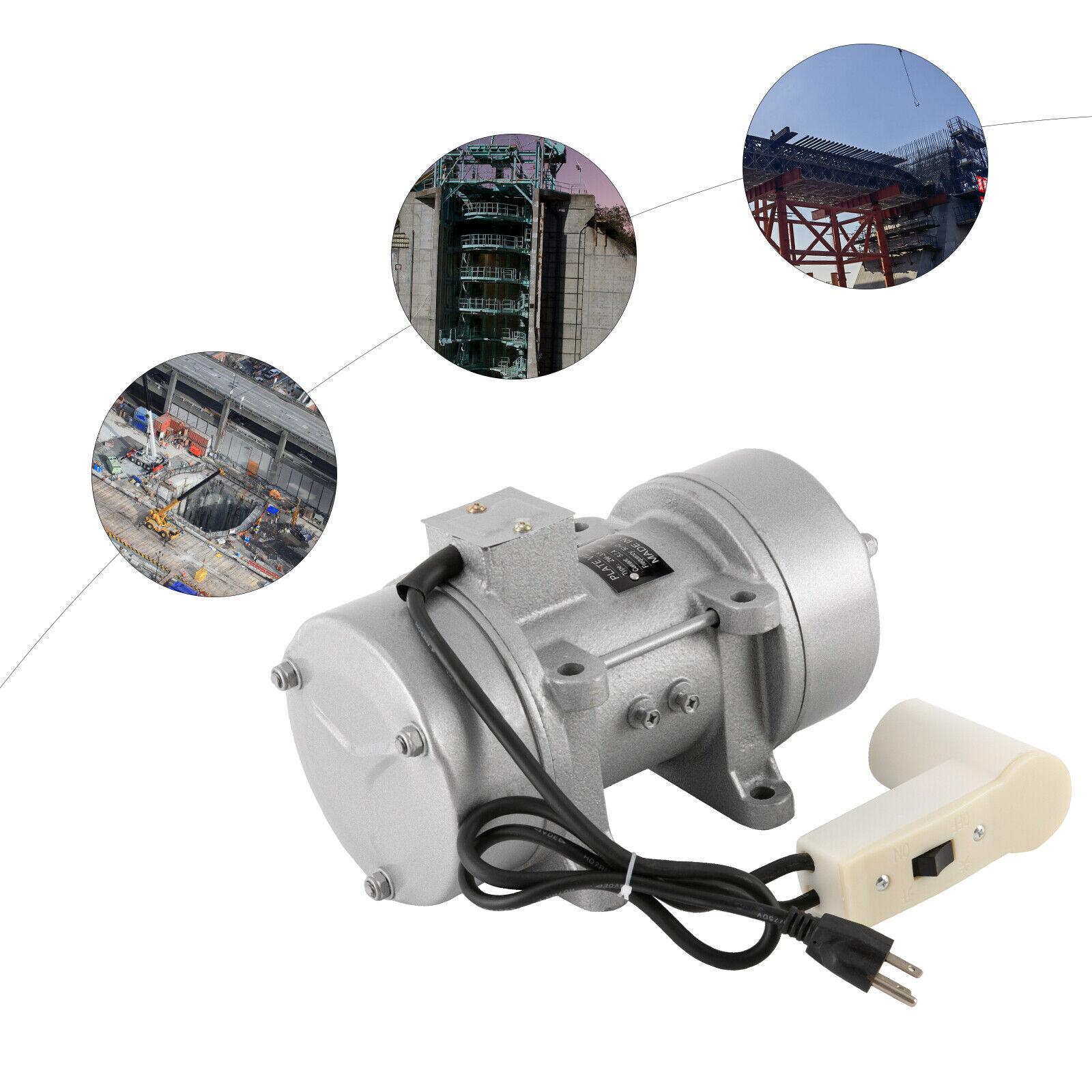 750W Concrete Vibration Motor Vibrating Shaker Motor Asynchronous Attached Motor grigio