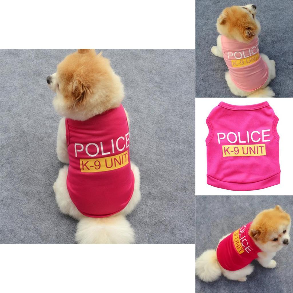 Stilvolles Haustier Hund Schwarz Polizei K-9 Einheit Weste T-Shirt Für Modische Welpen Und Katzen