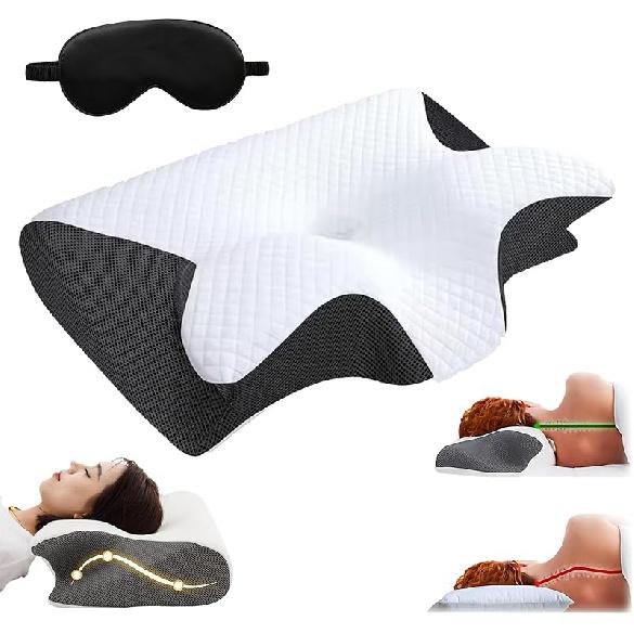 Dreamers Relief Pillow, 2025 New Ergonomic Neck Support Pillow, Dreamers Relief Pillow Side Sleeper, Support Your Head, Neck, Pine, Shoulders, Memory
