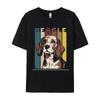 Retro Beagle Dog Tshirt Gift TShirt Cotton Tops T Shirt Fashionable Men Top TShirts Basic Camisetas