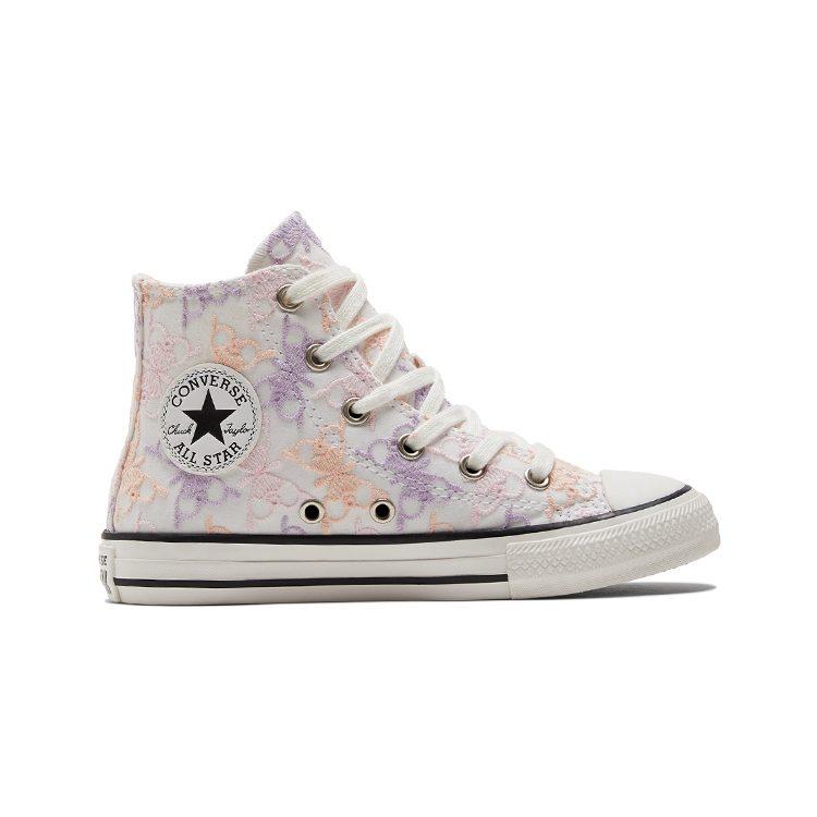 Converse Chuck Taylor All Star Canvas High Top Canvas Shoes Pink Purple Children Aged 3 7 Years Old A01616C