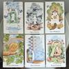 Caticorn Tarot Deck In Rigid Box, 78 Whimsical Watercolor Cat Cards 12*7cm Double-embossed, Indie Deck for Cat Enthusiasts