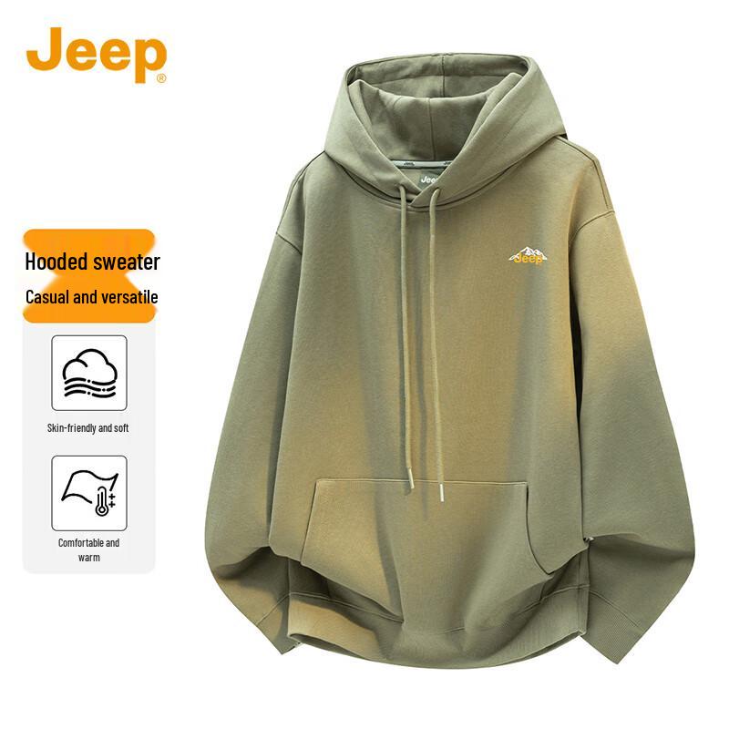 JEEP Men s Trendy Hooded Sweatshirt XL