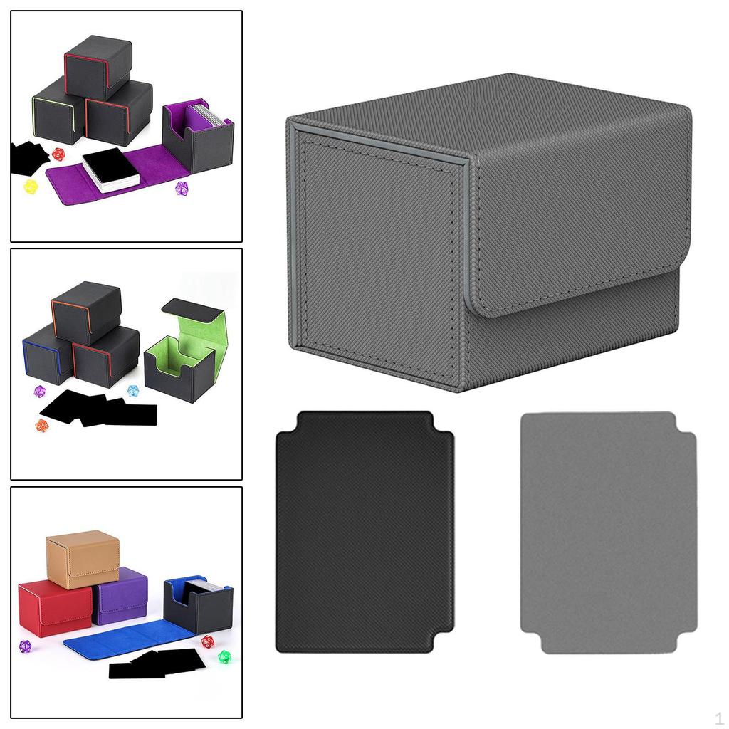 Card Deck Storage Box TCG Organization with Magnetic Closure Cards Case