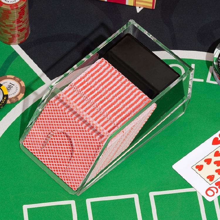 Blackjacks Shoe and Discard Tray Clear Blackjacks Shoe Discard Tray Acrylic Dispenser Discard Holder Trays