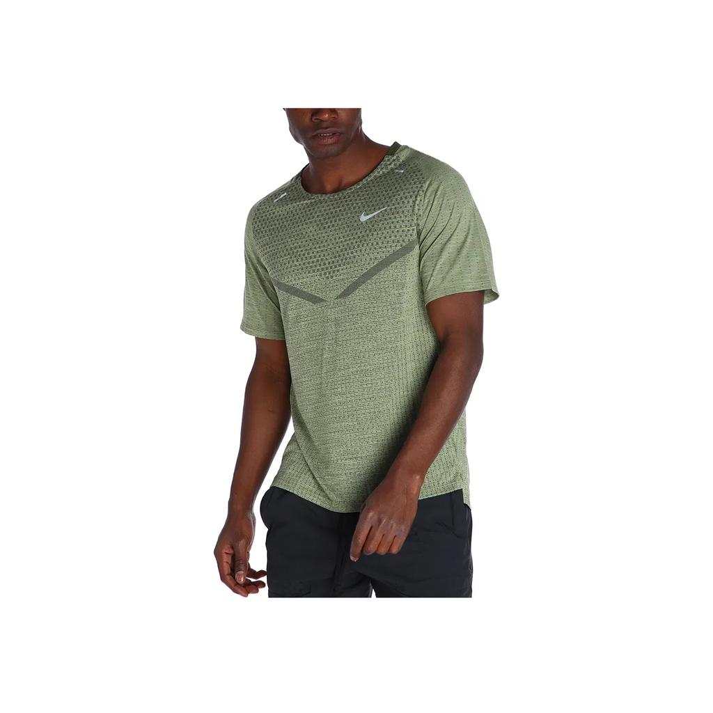 Nike All Over Print Logo Crew Neck Short Sleeve T-Shirt Men Tops Matcha DM4753-326