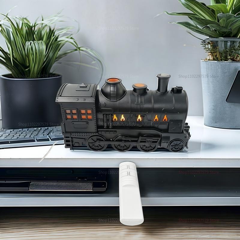 Train Model Air Humidifier With Remote Control Smoke Ring Spray Purifies Air Home Office Decor Gift Aroma Difusor Atomizer