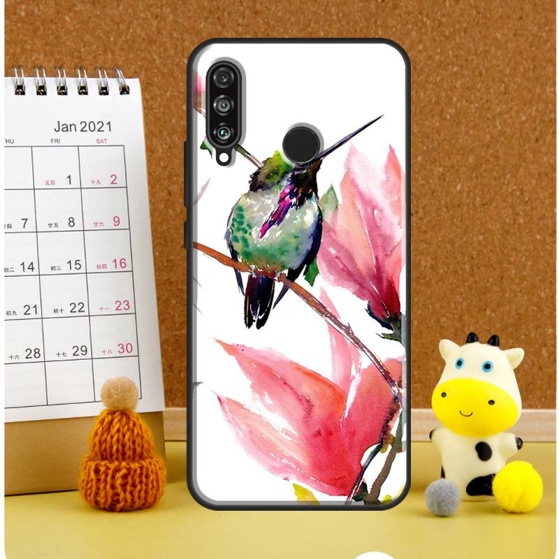 Hummingbird and Flowers For Huawei Nova 9 10 SE 3i 7i 8i 11i 12i Y60 Y61 Y70 Y72 Y73 Y90 Y91 P20 P30 P40 Lite Case