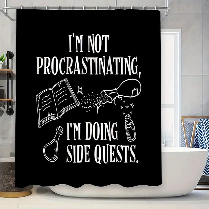 

Fantasy Book Lover Gift Wizard Reading Decor Cozy Library Shower Curtain Magical Bookworm Gift Unique Home Decor Aesthetic Room W60H190(CM)-1 Pcs