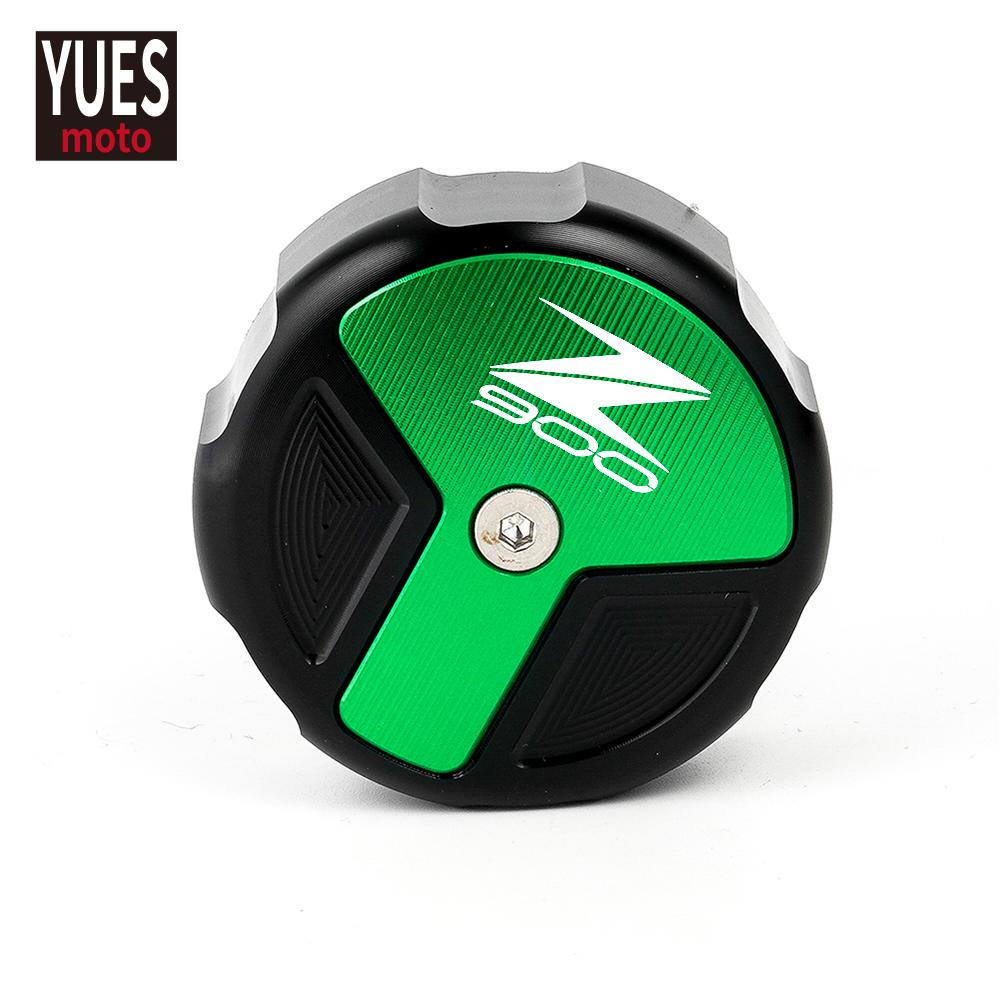 Motorcycle Accessories CNC Rear Brake Fluid Cylinder Master Reservoir Cover Cap For Kawasaki Z900 RS 2018
