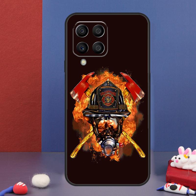 Fireman Firefighter Case For Samsung Galaxy M32 M52 M12 M16 M14 M54 M13 M33 M53 M56 M36 M31 M11 M35 M55 M15 M06