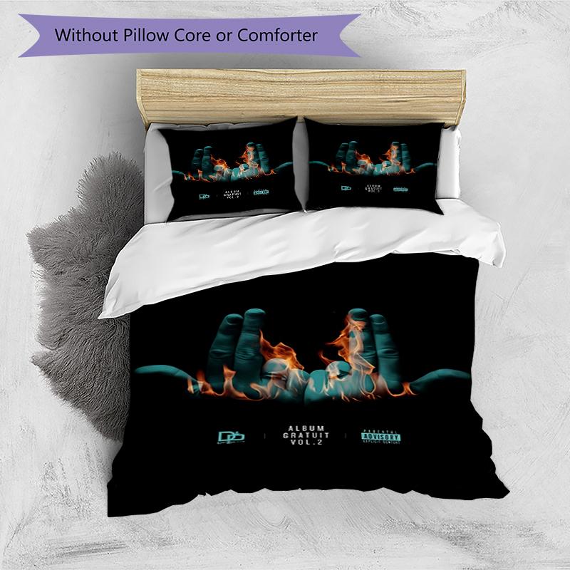3pcs Jul Fait d'or pattern bedding set duvet cover set includes duvet cover &pillowcases, perfect all season bedroom decoration & gift