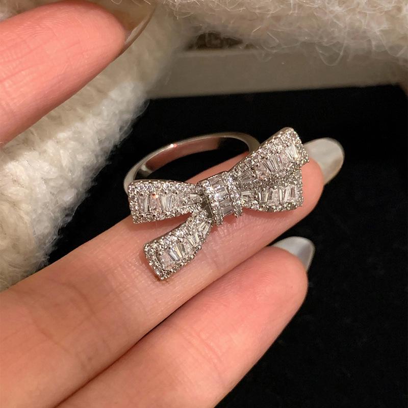 Gold-Plated Diamond Inlaid Sugar Ring - High-End Luxury Fashion Jewelry