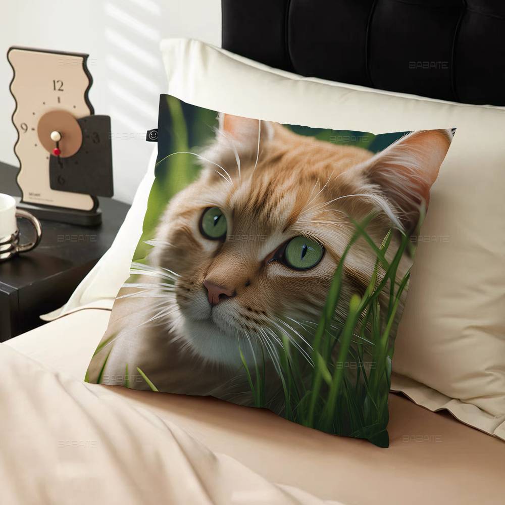 Süßes Haustier Katze Kissenbezug Design Kissenbezug Deko Feiertagsdeko