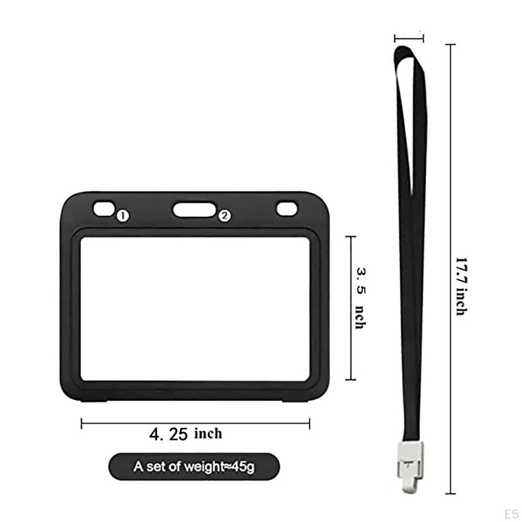 Card 4 X 3 Inches CDC Cards Badge Label Clear Holder Resealable Portable