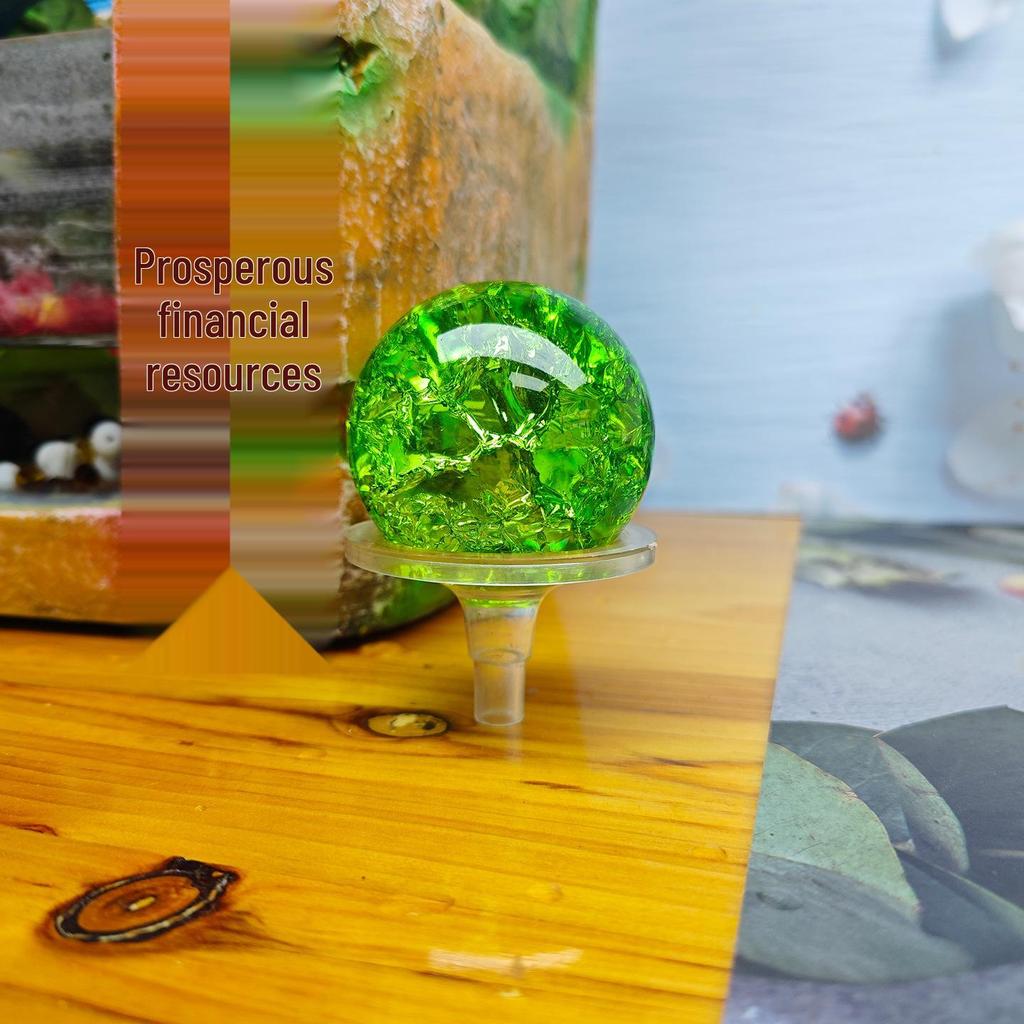 5CM Boyalı Buz Çatlaklı Küre Su Özelliği Bonsai Akvaryum Dekorasyonu