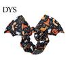 Unique Bat Wing Hair Accessories Halloween Shape Scrunchies for Women Girls, Soft Elastic Ponytail Holders with Spooky Pumpkin/Spider Web/Black